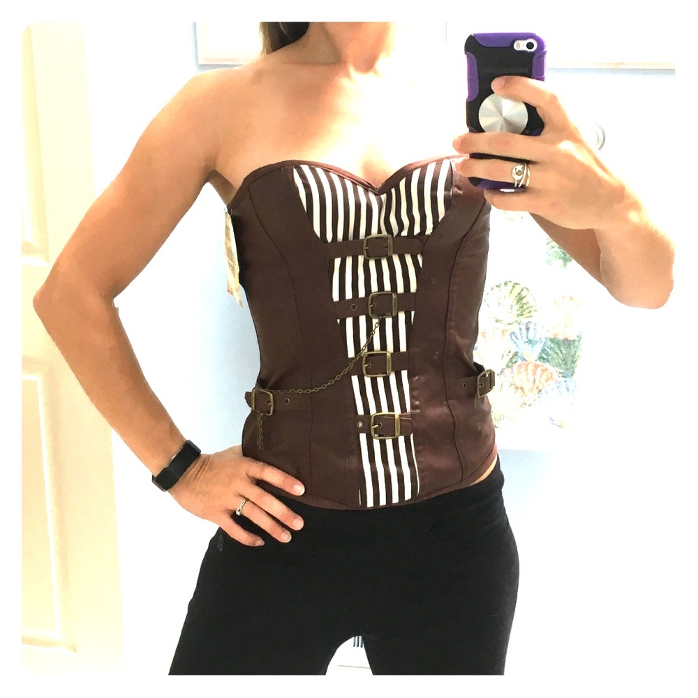 NWT Spirit Halloween Steampunk Corset Small